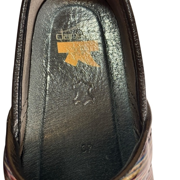 Dansko Women’s Multicolor Patent Leather Professional Clogs Size 37 (US 6.5-7) - Picture 5 of 10